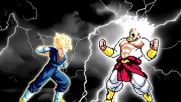 Super Vegito AI OP VS Limit Break Broly SSJ4 V2 OP in Jump Force Mugen