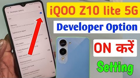 iQOO z10 lite 5g me developer option kaise on kare / how to enable developer option in iqoo z10 lite