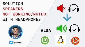 Setup the line-out and headphones on linux, solution speakers not working/muted with headphones