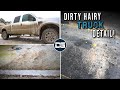 DEEP Cleaning a Super DIRTY Super Duty | Dirty Carpet Cleaning and INSANE Transformation!!