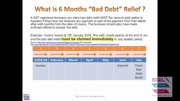 16 SQL GST BadDebt