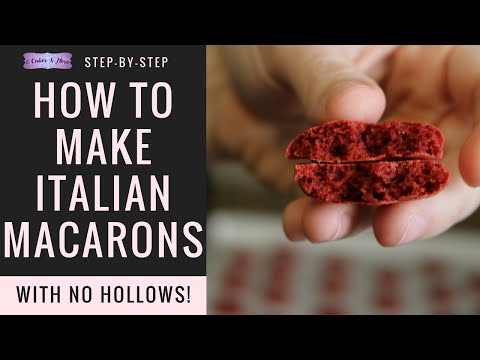 How to Make Italian Macarons with No Hollows!! (Step-by-Step Tutorial)