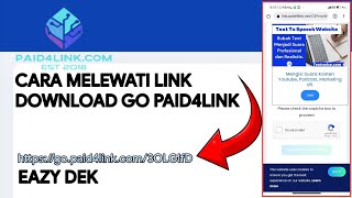 CARA GAMPANG DOWNLOAD FILE LEWAT PAID4LINK/EASY WAY TO DOWNLOAD FILES VIA PAID4LINK