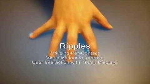Ripples: Utilizing Per-Contact Visualizations to Improve User Interaction with Touch Displays