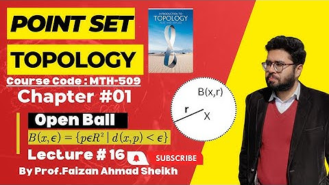 16.What is Open Ball?| Standard Topology on R^2
