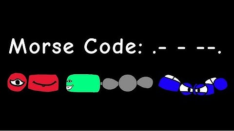 Morse Code Lore: .- - --.