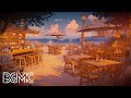 Hawaiian Sunset Cafe Ambience with Relaxing Hawaiian Guitar Music