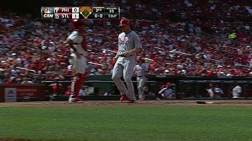 PHI@STL: Rollins flies to center to score Asche