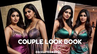 4K Ai Indian Model's Dream Night Collection Lookbook  | Plus Size Model #Couple #Beauty  #Viral