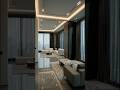 Ultra-Modern Penthouse Living Area | Glass & Steel Luxury Interior Design