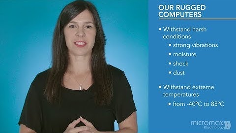 Rugged computers for harsh conditions - ideal in extreme temperatures