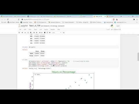 TSF Task1 - Prediction using Supervised Machine Learning