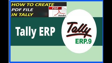How to Print PDF File in Tally ERP 9  in TELUGU Video