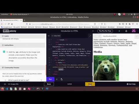 Introduction to HTML/CSS Exercises-2 (Codecademy)