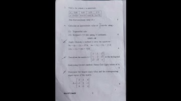 Numerical Analysis (maths) || B.A/B.sc-3( semester 6) ||2023 Question paper||Punjab university