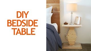 How to build a DIY nightstand or bedside table | Small bedroom ideas