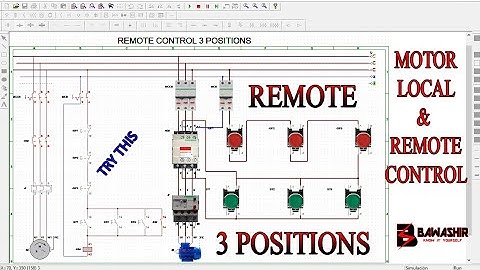 Remote Motor Control (Direct On Line) Simulation by Cade-SIMU / industrial automation  @bawashir