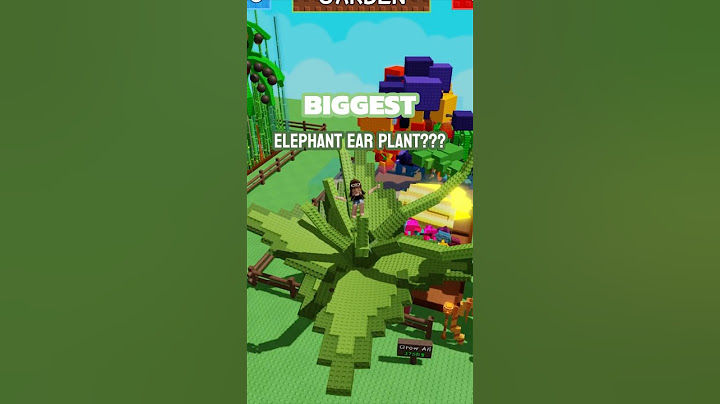 BIGGEST Elephant Ear Plant in Grow a Garden??? 🌿🐘 #roblox #growagarden #elephantears #big