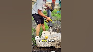 New Rock Splitting Machine! Powerful Tool in Action