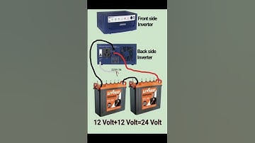 Double Battery connection 24V Inverter|How connect Double Battery at Inverter