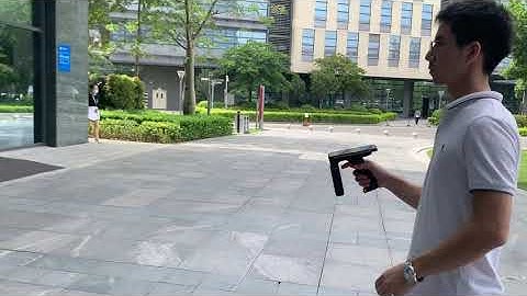Hopeland RFID - Wing 820 - UHF RFID Handheld Reading Range ( 10 - 20m ) Testing Video