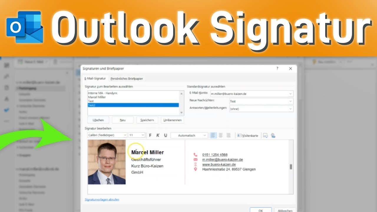  Update ✉️ Outlook Signatur erstellen und ändern (inkl. Geheimtipp)