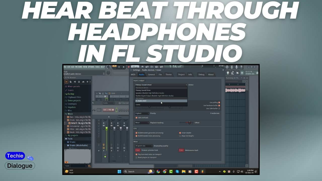 How to Hear the Beat Through Headphones in FL Studio
