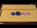 Synthetic Cut Stones Pink Sapphire and Blue Spinel
