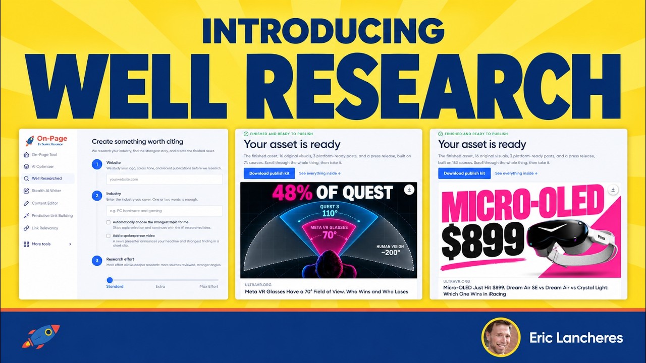 Introducing Well Researched: The first asset creation tool for marketing agencies video thumbnail