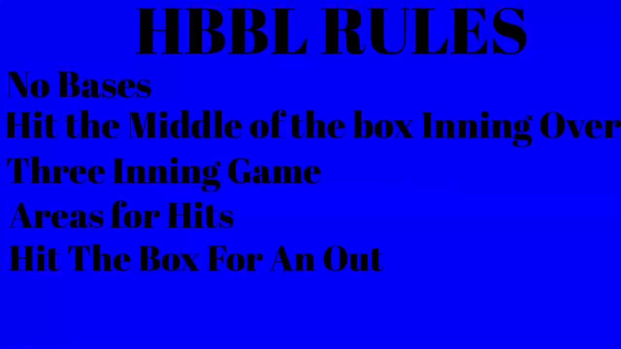 Hastings Blitz Ball League Rules YouTube