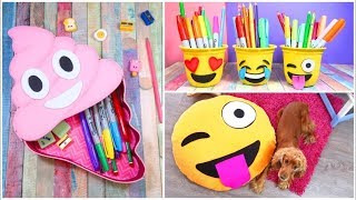 3 DIY Emoji проекты, которые вы должны попробовать! Снова в школу DIY