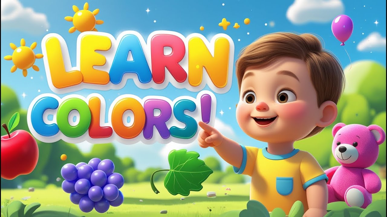 Let’s Learn Colors with Baby! | Fun Color Song for Kids | 3D Cartoon ...