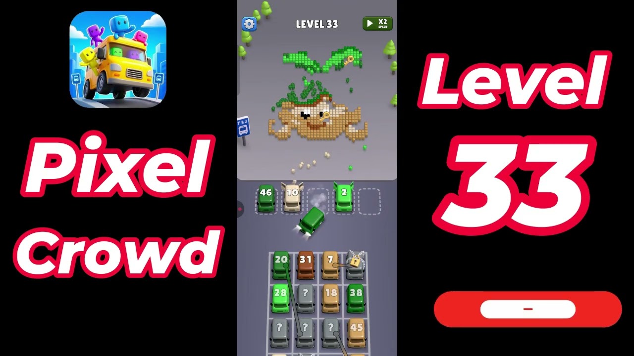 Pixel Crowd Level 33 Walkthrough | Full Gameplay Solution