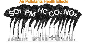 Air Pollutants Health Effects - Particulate Matter - Sulfur Dioxide - Nitrogen Oxide - PM 2.5 - Smog