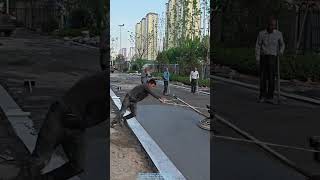 This concrete machine looks like a giant fidget spinner 🤯 #ConstructionLife