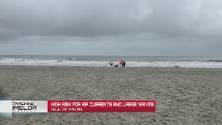 High risk for rip currents and large waves