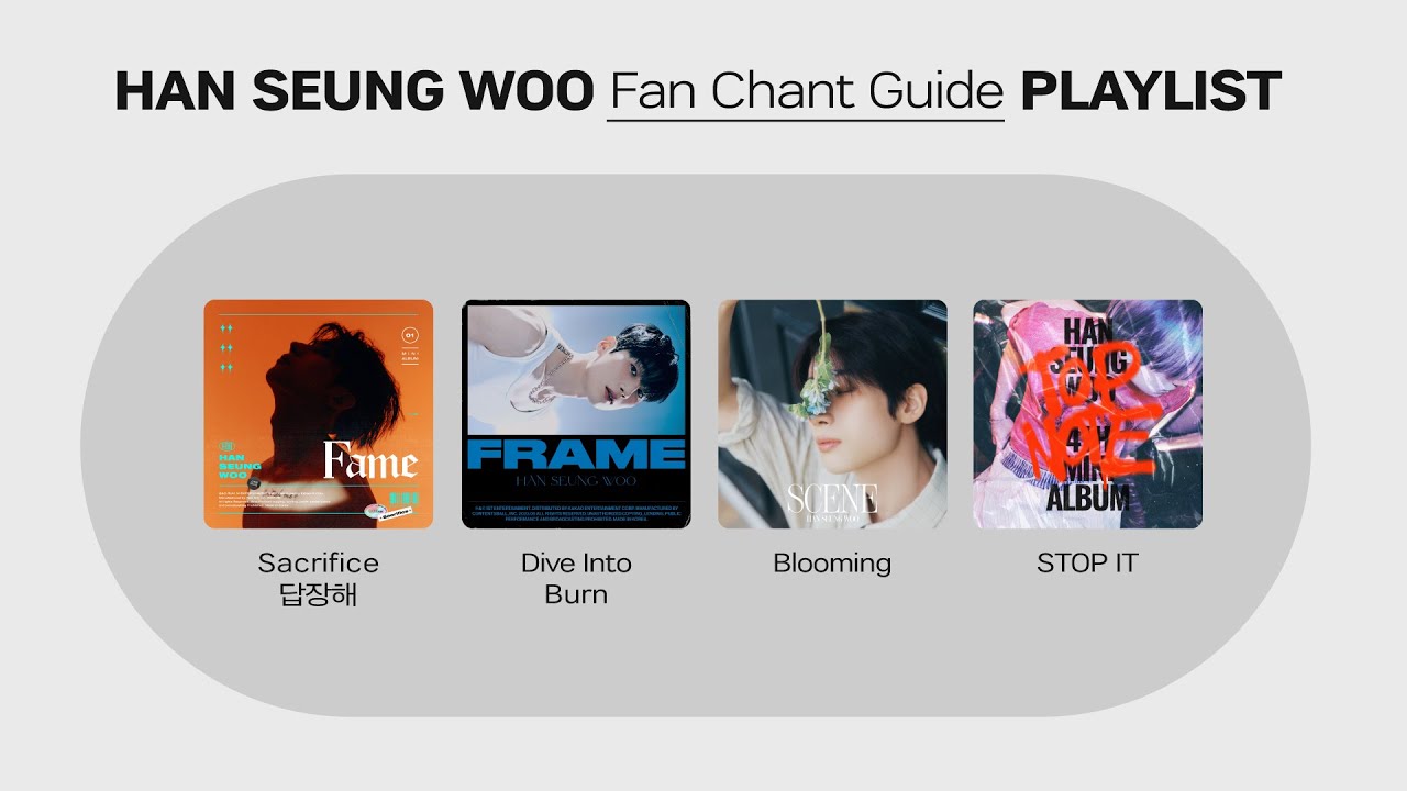 Chill guy 승우의 무대 1224% 즐길 준비 반드시 해야지❤️‍🔥 HAN SEUNG WOO Fan Chant Guide PLAYLIST