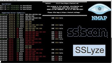 Tool Demo - SSLScan, Nmap, Sslyze, Testssl.sh