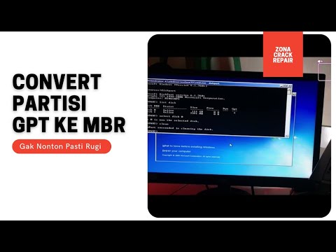 Cara Mengatasi Windows Tidak Bisa Diinstal Karena Partisi GPT pada HARDDISK SSD - Convert GPT ke MBR