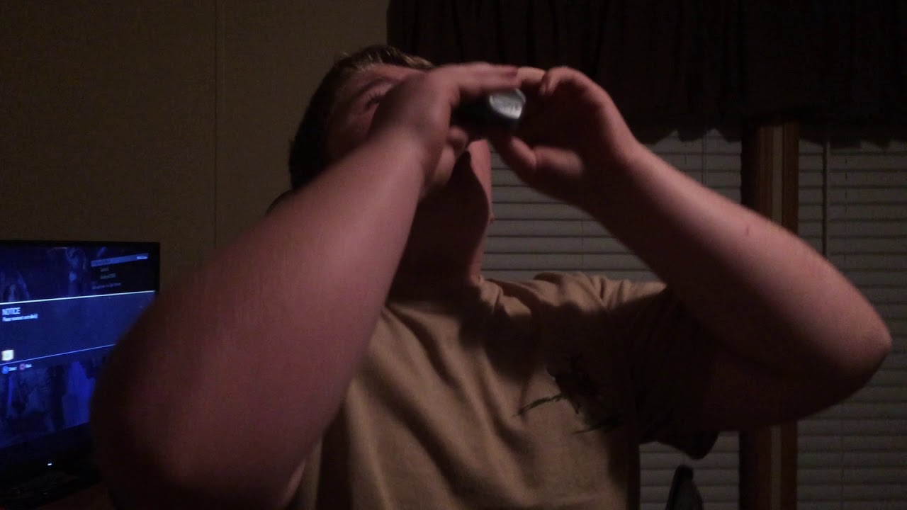 Drinking mio energy liquid