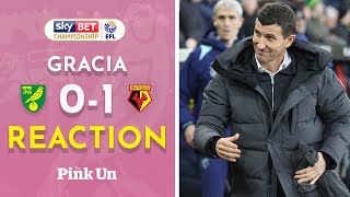 Javi Gracia Reaction Norwich City 0-1 Watford The Pink Un
