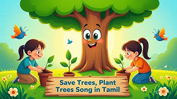 SAVE TREE in tamil |  PLANT TREES  | Kids Song  | Education song #infobells #savethetrees