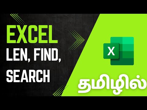 LEN, FIND, SEARCH Functions in Excel | Advanced Excel Formulas in Tamil