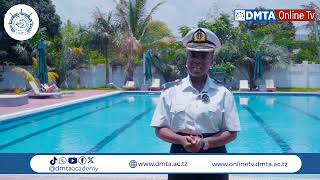 Ms. Yuster Mapunda giving remarks after visiting the DMTA swimming pool used for PST