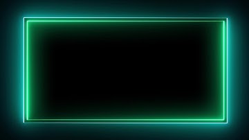 Neon light rectangular frame glowing border | Neon border effect download