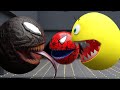Gambar cover Pacman VS Monsters Compilation V4 | Venom, Hair Monster, Siren Head, Creeper,  Worm
