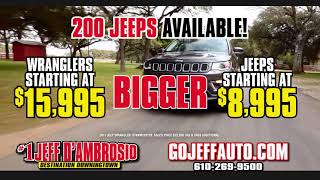 Want a Jeep? Jeff D is the guy to see!