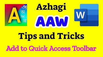 Azhagi Add-in for MS Office Word Tips and Tricks in Tamil