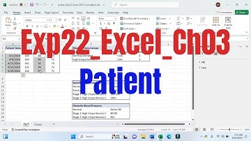 Exp22_Excel_Ch03_Cumulative_Patient | Exp22 Excel Ch03 Cumulative Patient |  @PearsonSolution  ​