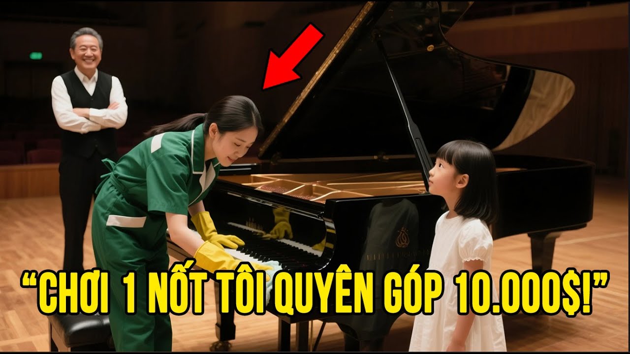 Chơi 1 Nốt Tôi Quyên Góp 10 000 Đô — Tỷ Phú cười khẩy, Mẹ Lao Công Gõ Phím, Cả Hội Trường Im Bặt!